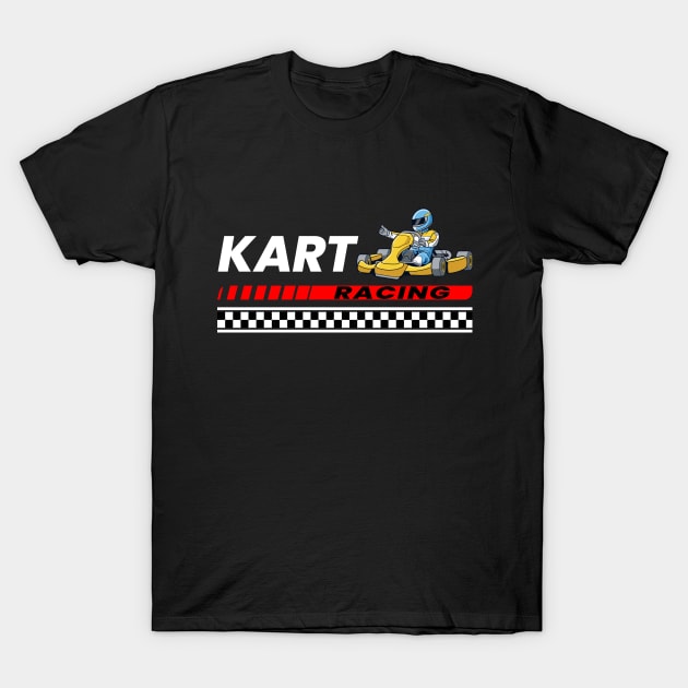 Kart Racing T-Shirt by printedartings